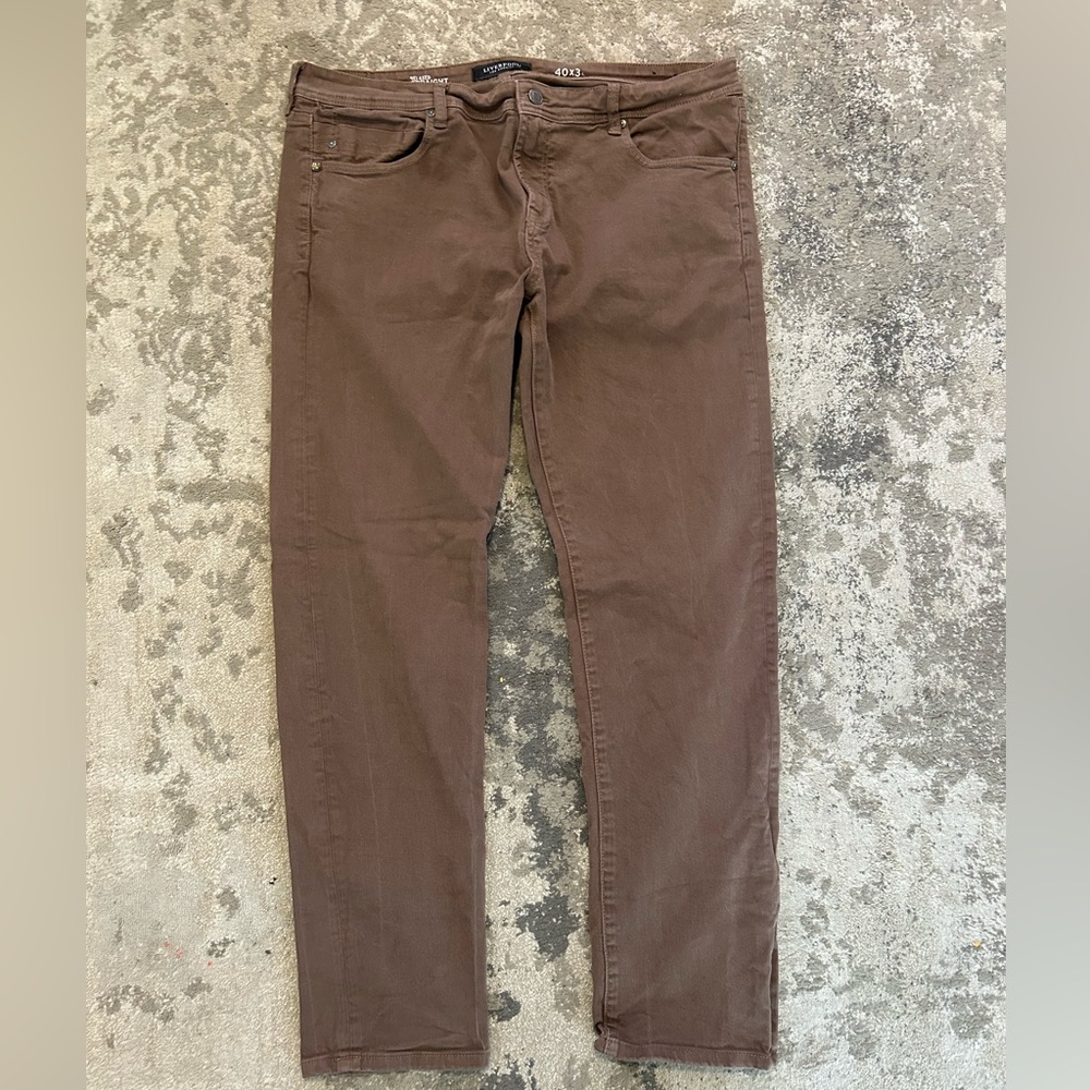 Straight Liverpool dark brown pants